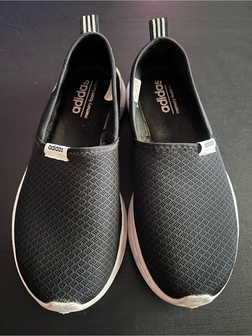 Adidas Slip-On Casual Sneakers in Black